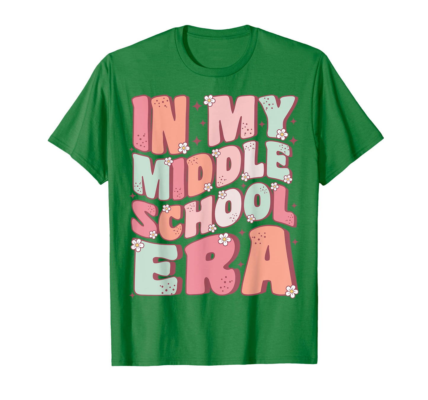 In My Middle School Era Cute Groovy First Day Back to School T-Shirt