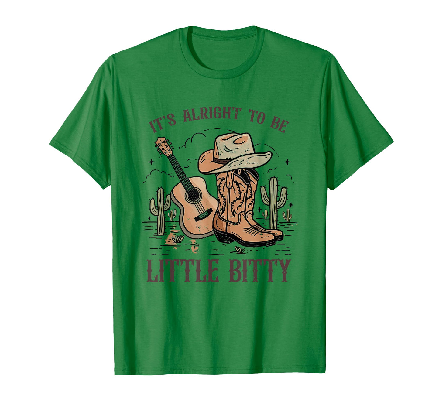 It’s Alright To Be Little Bitty Cowgirl Hat Western Country T-Shirt