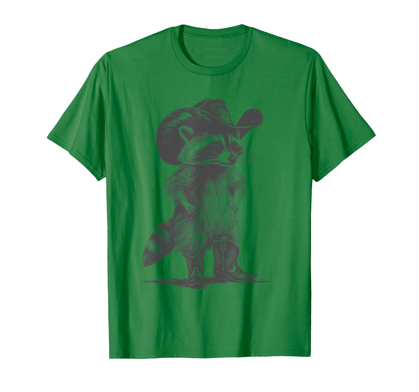 Vintage Raccoon Cowboy Cowgirl Trash Panda Western Country T-Shirt