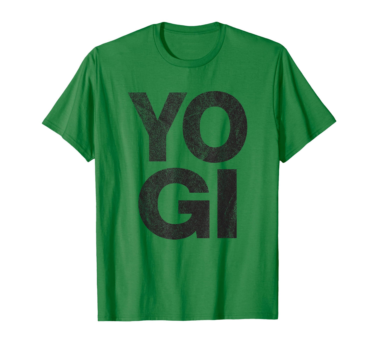 YOGI - distressed retro yoga lover workout gym exercise zen T-Shirt