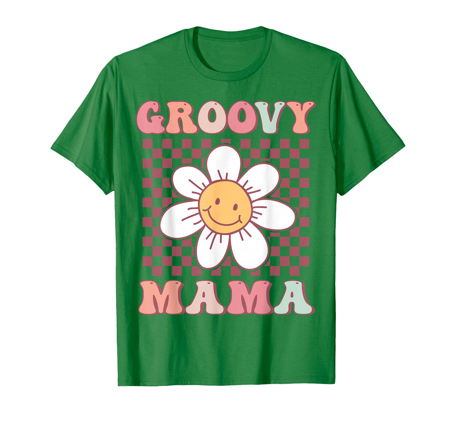 Cute Groovy Mama Matching Family Birthday Party Daisy Flower T-Shirt