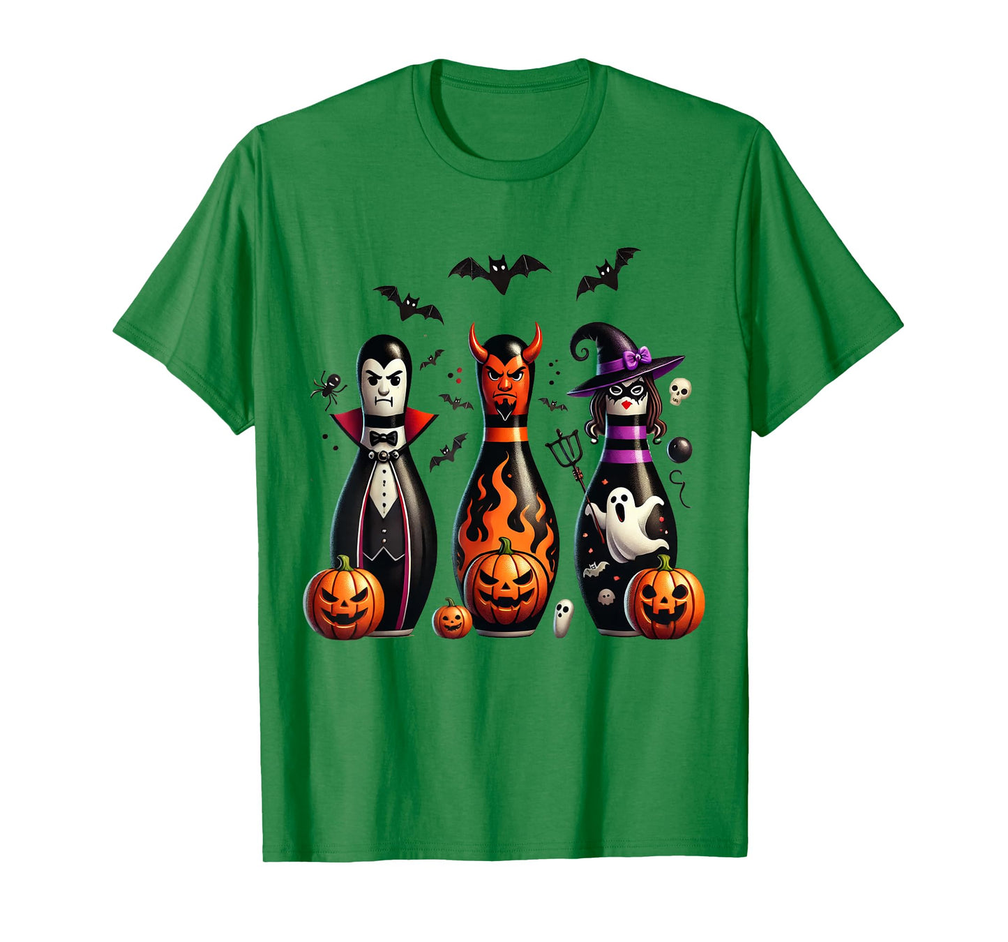 Funny Bowling Pins Halloween Spooky Costume 2 T-Shirt