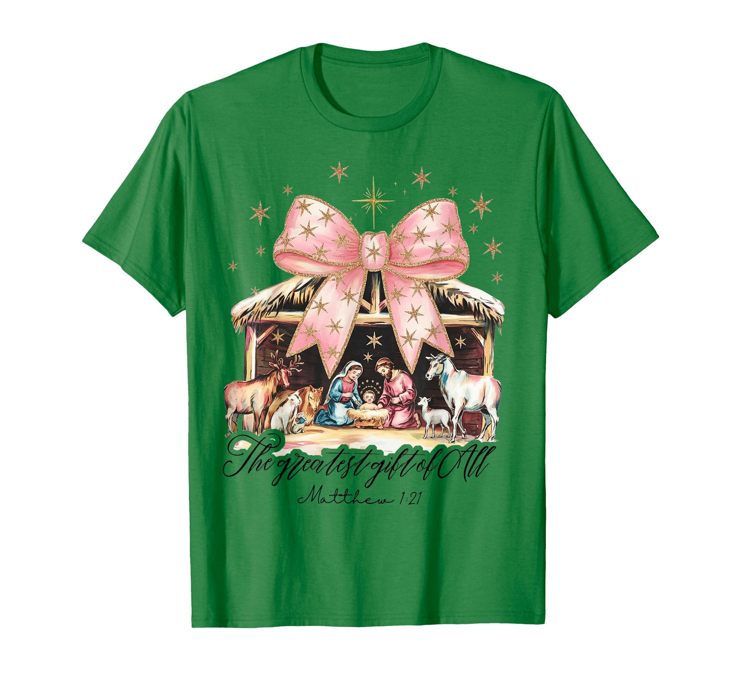 The Greatest Gift Of All Nativity Jesus Christian Christmas T-Shirt