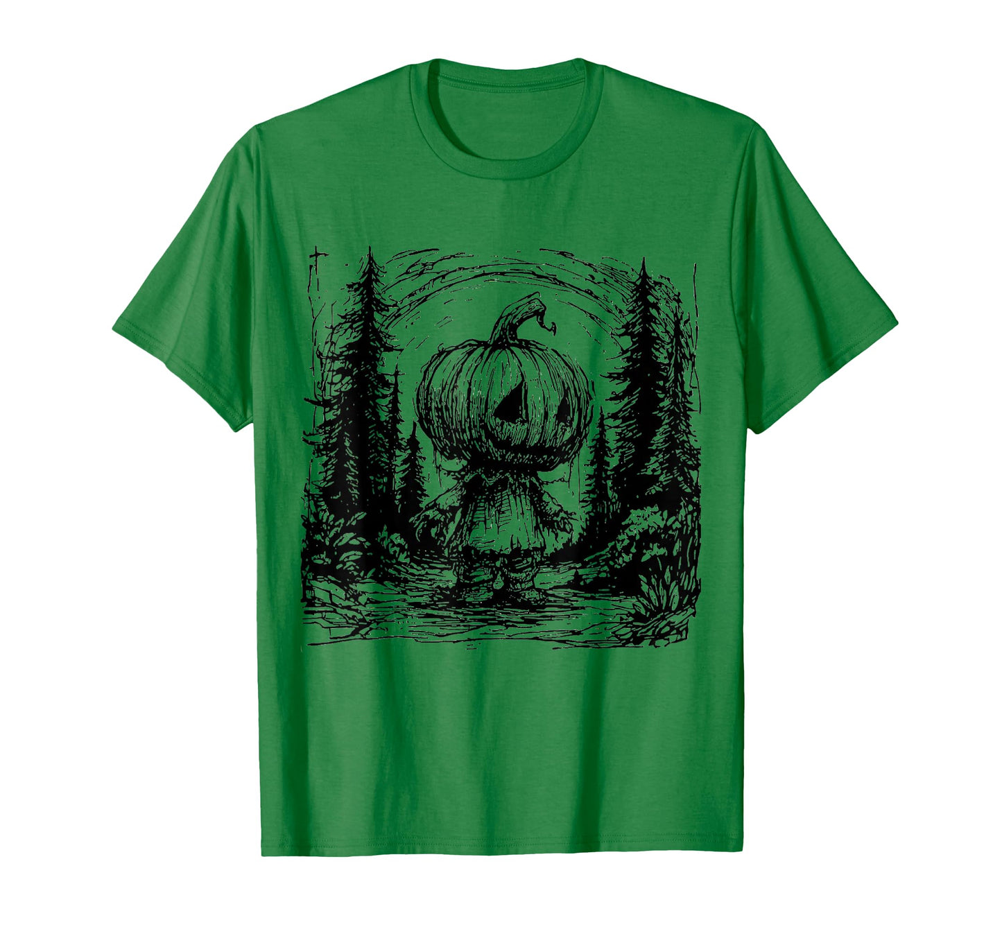 Horror Pumpkin Spooky Season Halloween T-Shirt