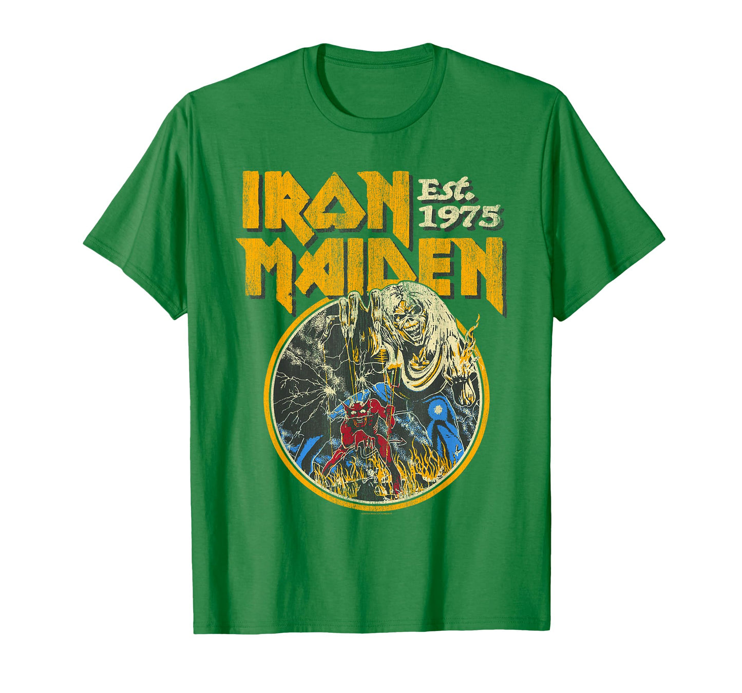 Iron Maiden - Vintage Beast Circle Red T-Shirt