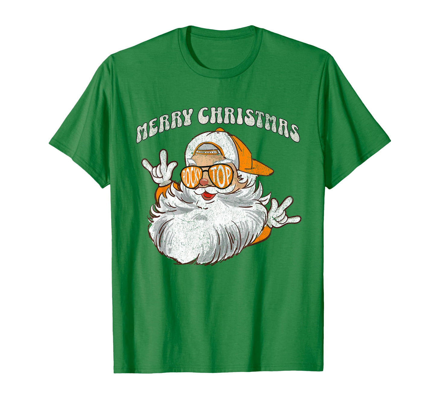 Vintage Tennessee Merry Christmas Santa With Sunglasses T-Shirt