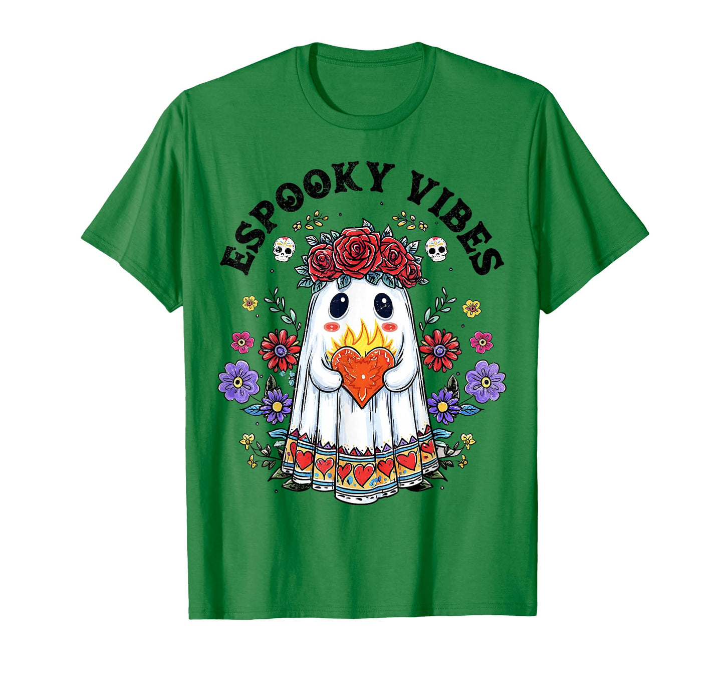 Espooky Season Day of The Dead Mexican Halloween Ghost Women T-Shirt