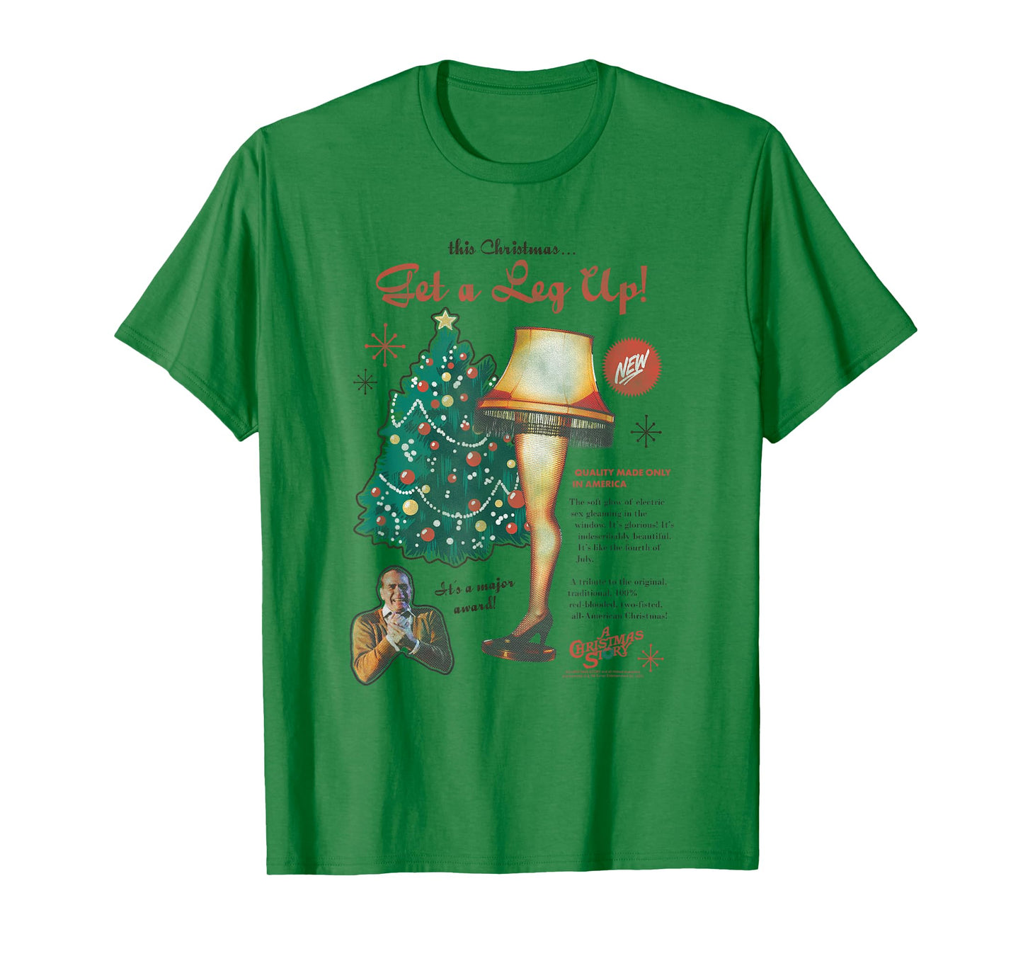 A Christmas Story Leg Lamp Retro Advertisement Holiday T-Shirt