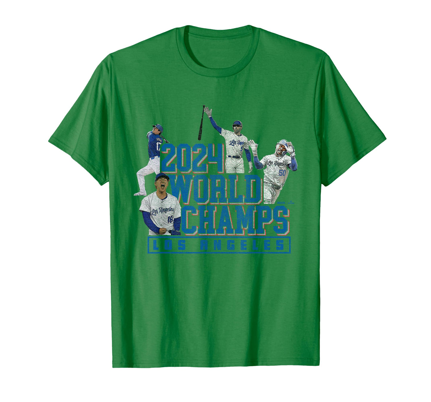 2024 World Champs – LA Team 4 Players – Los Angeles Baseball T-Shirt