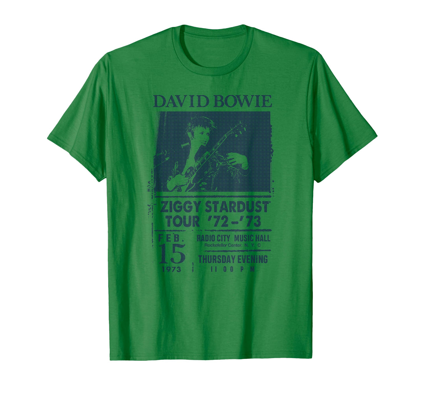 David Bowie Grey Radio City T-Shirt - Classic Fit Crew Neck Cotton Tee for Adults