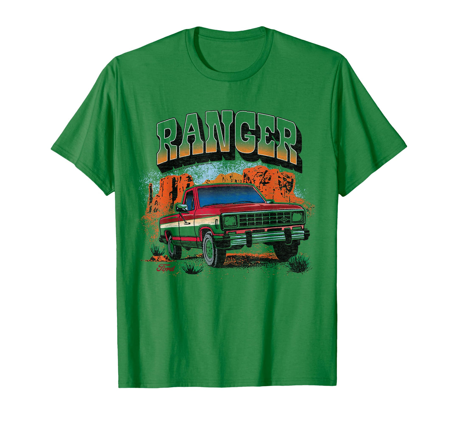 Ford - Ranger Truck 1983 Outdoor Desert Mountain Landscape T-Shirt