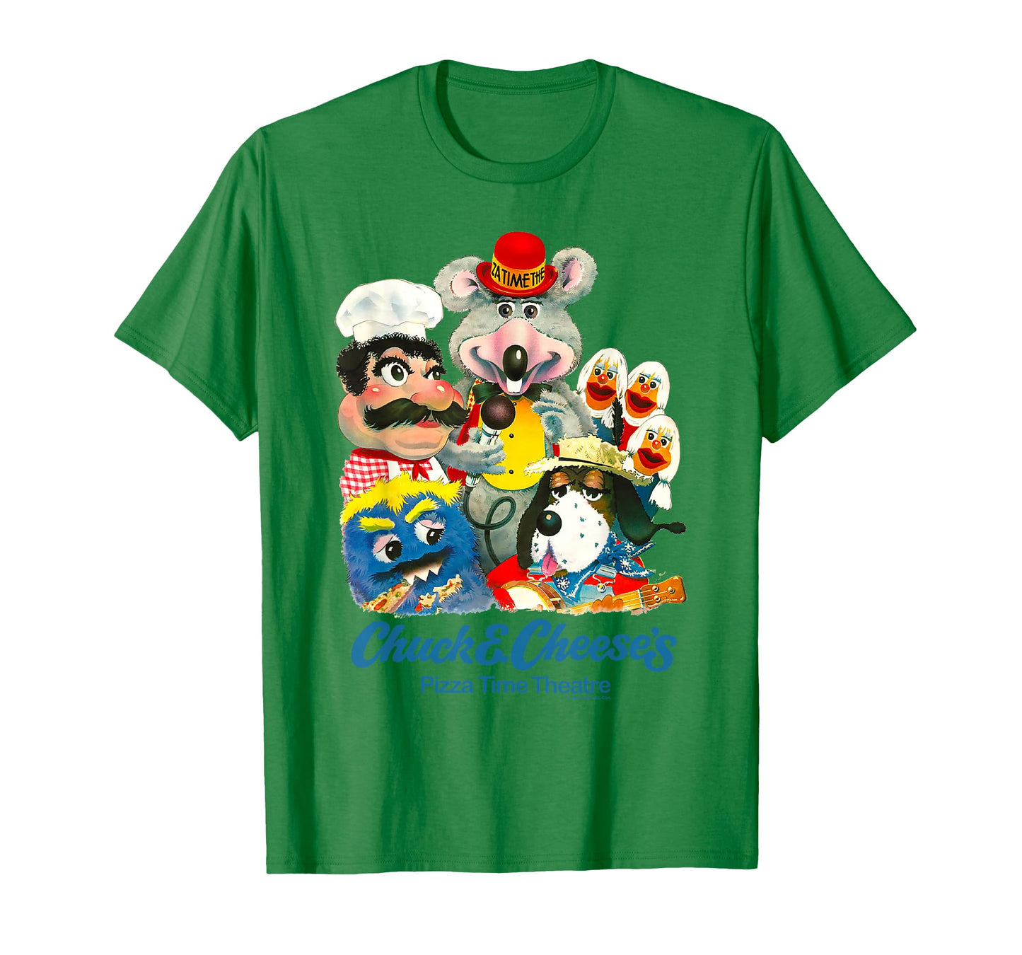 Chuck E. Cheese's Pizza Time Theater Retro Group Painting T-Shirt
