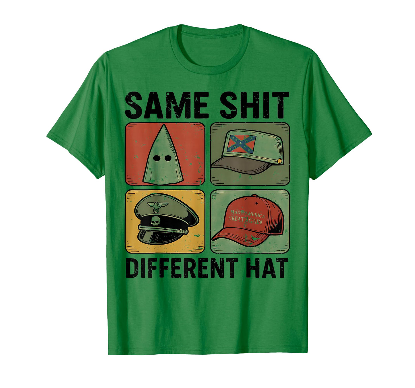 Funny Design Same Shit Different Hat Art for Men Women Retro T-Shirt