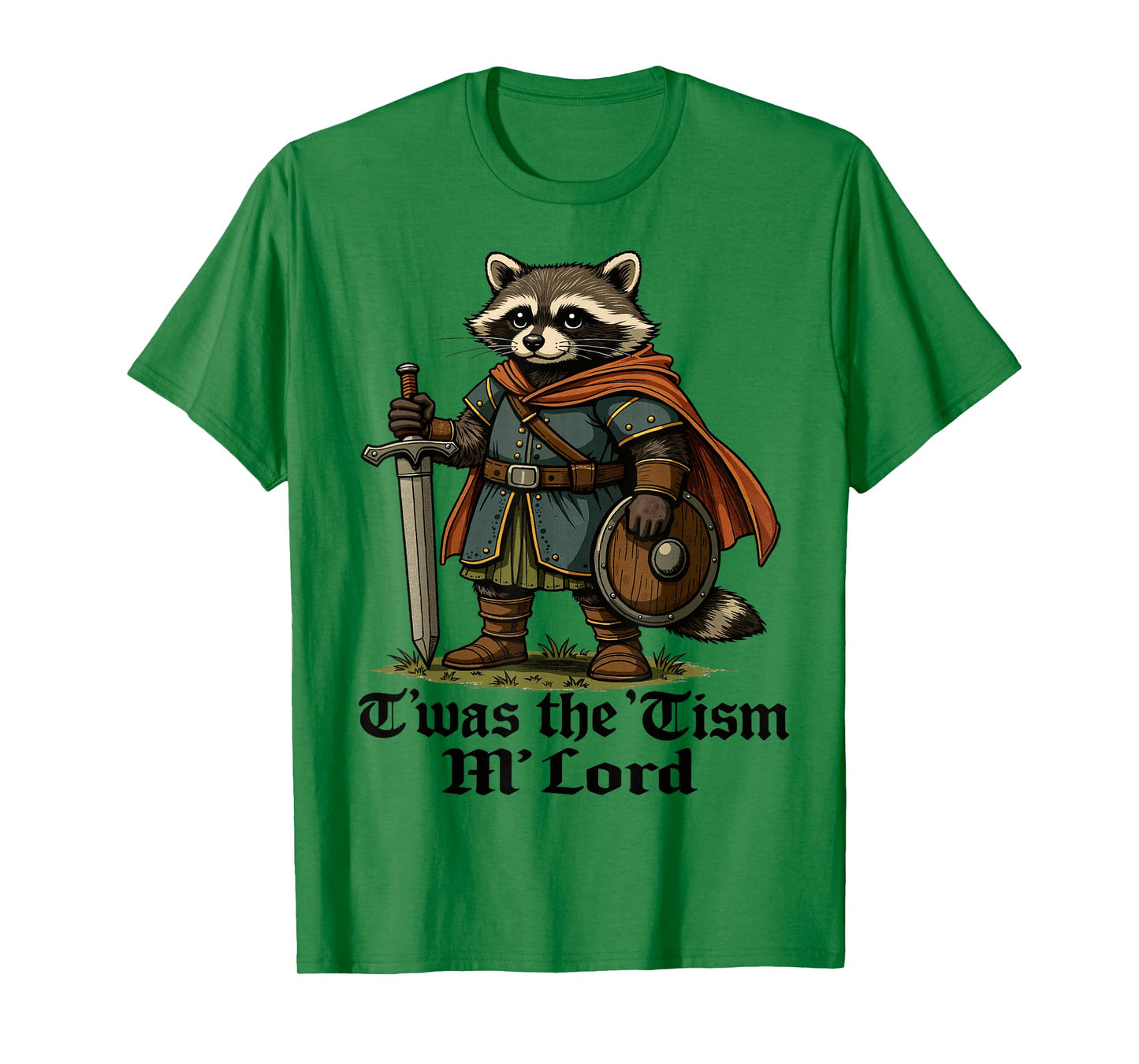 TWAS The Tism M Lord Funny Vintage Raccoon Graphic Autism T-Shirt