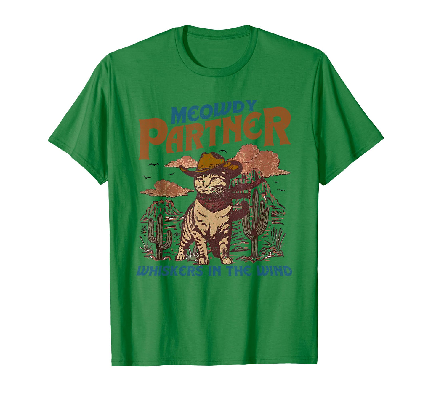 Meowdy Partner Cowboy Cat Vintage T-Shirt