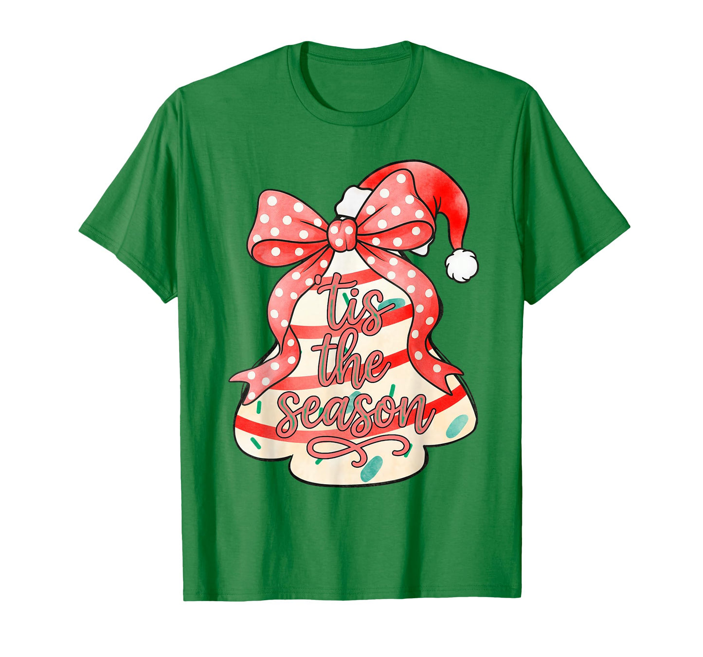 Christmas Xmas Vibes 'Tis The Season Coquette Holiday T-Shirt