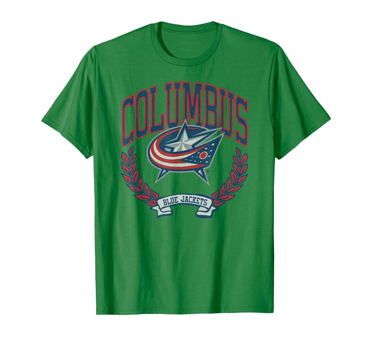Columbus Blue Jackets Vintage Victory Gray Licensed T-Shirt