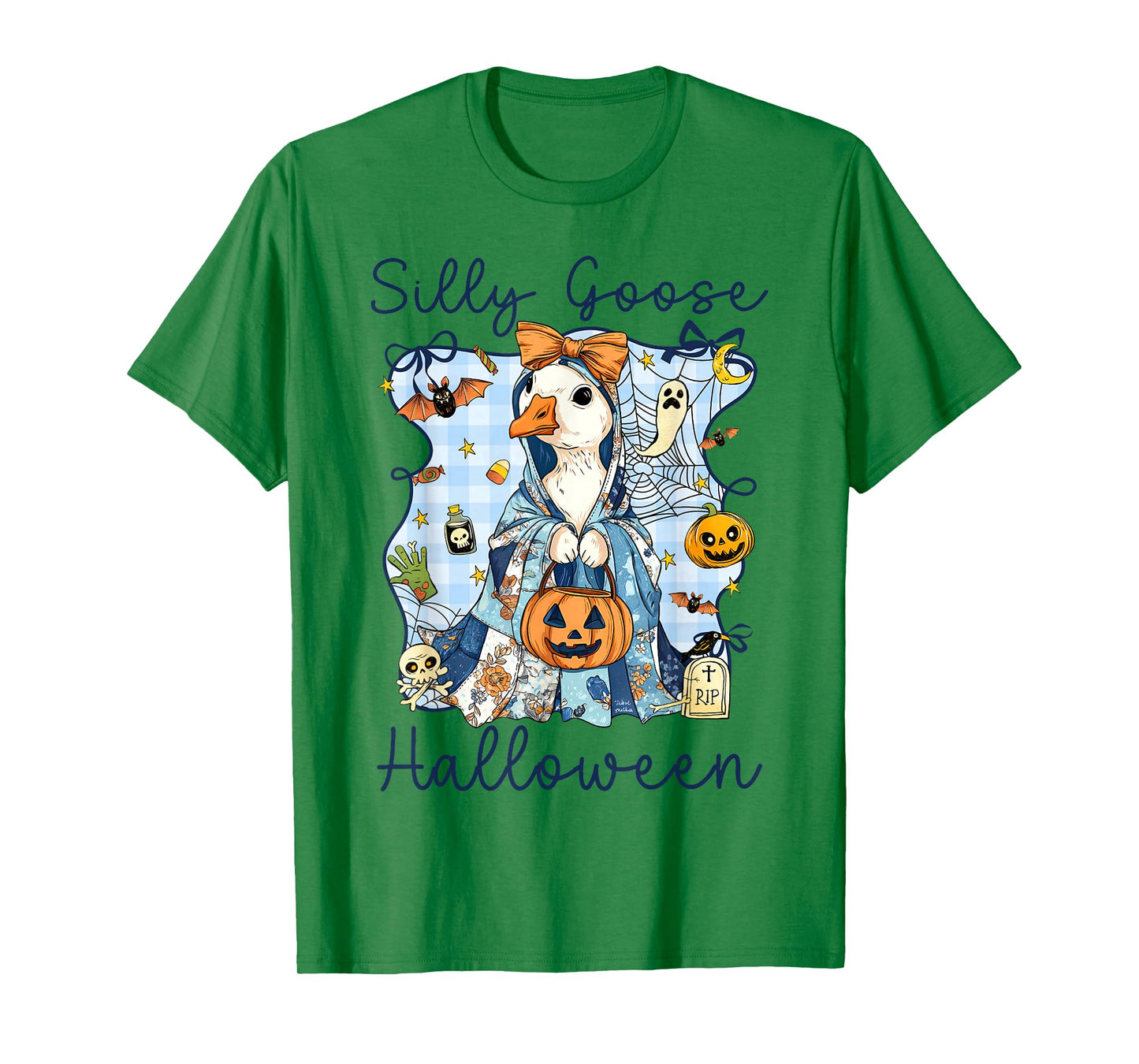 Funny Silly Goose Halloween Spooky Season Costume Women Kids T-Shirt