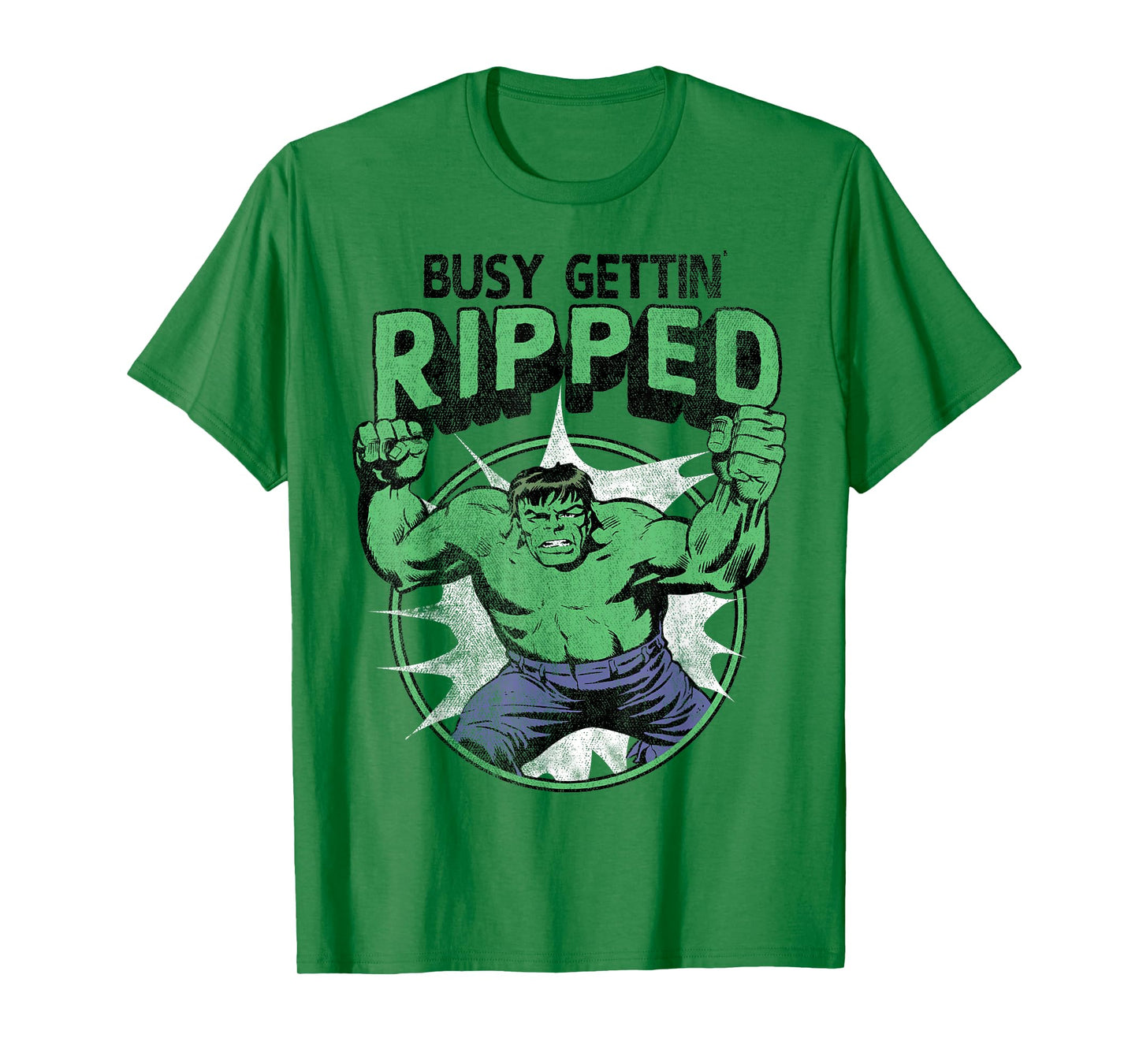 Marvel Hulk Busy Gettin Ripped Workout T-Shirt