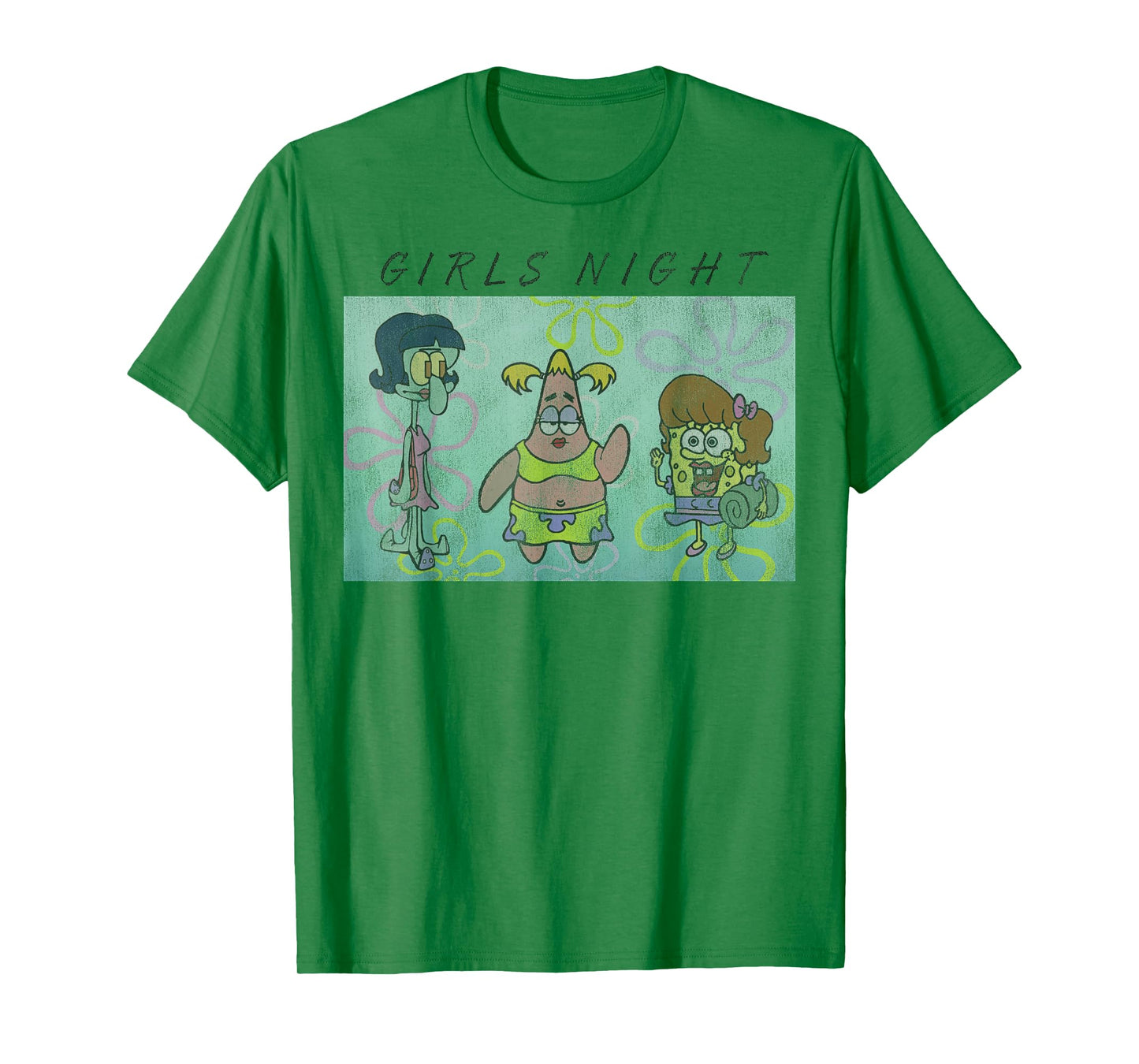 SpongeBob SquarePants Patrick Squidward Girls Night T-Shirt