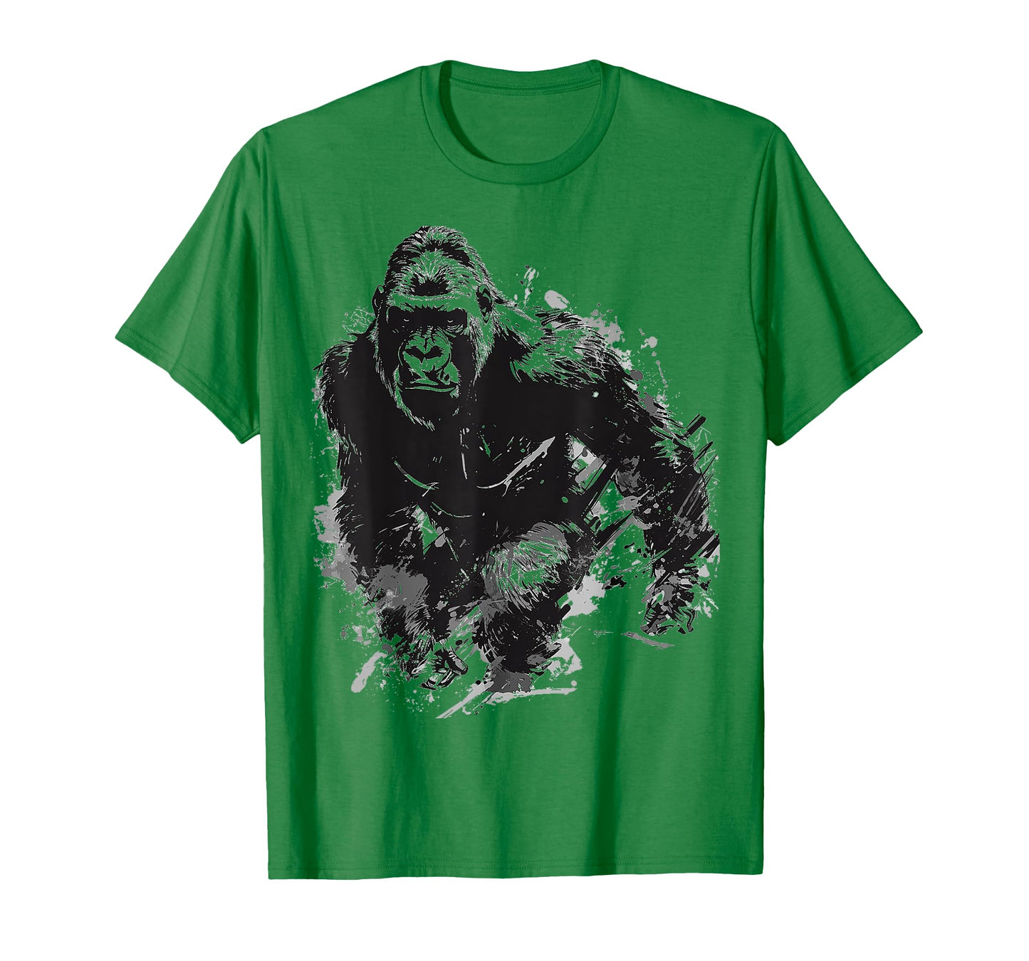 Gorilla Art Abstract Animal Painting Graphic Gorilla T-Shirt