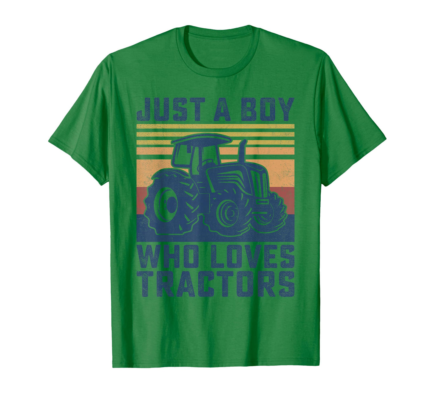 Kids Farm Just A Boy Who Loves Tractors Farmer Toddler Boys T-Shirt