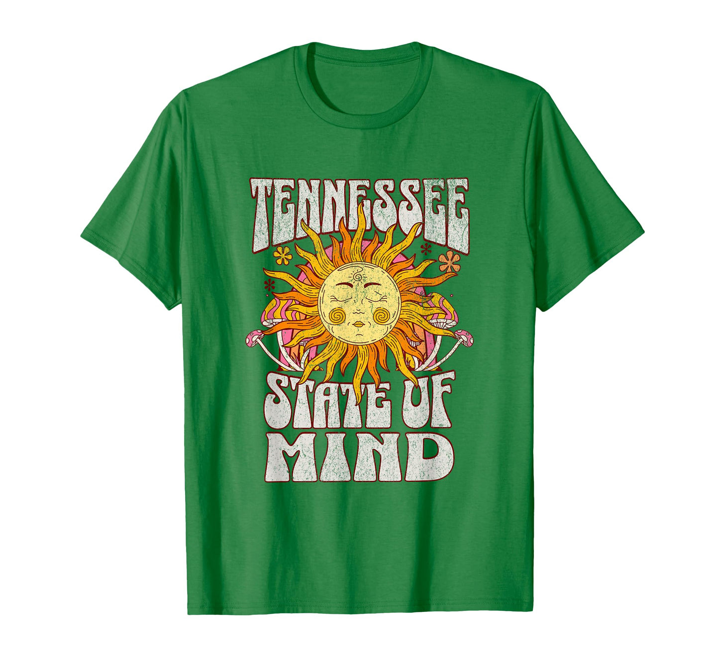 Retro Tennessee State Of Mind | Tennessee Lovers Distressed T-Shirt