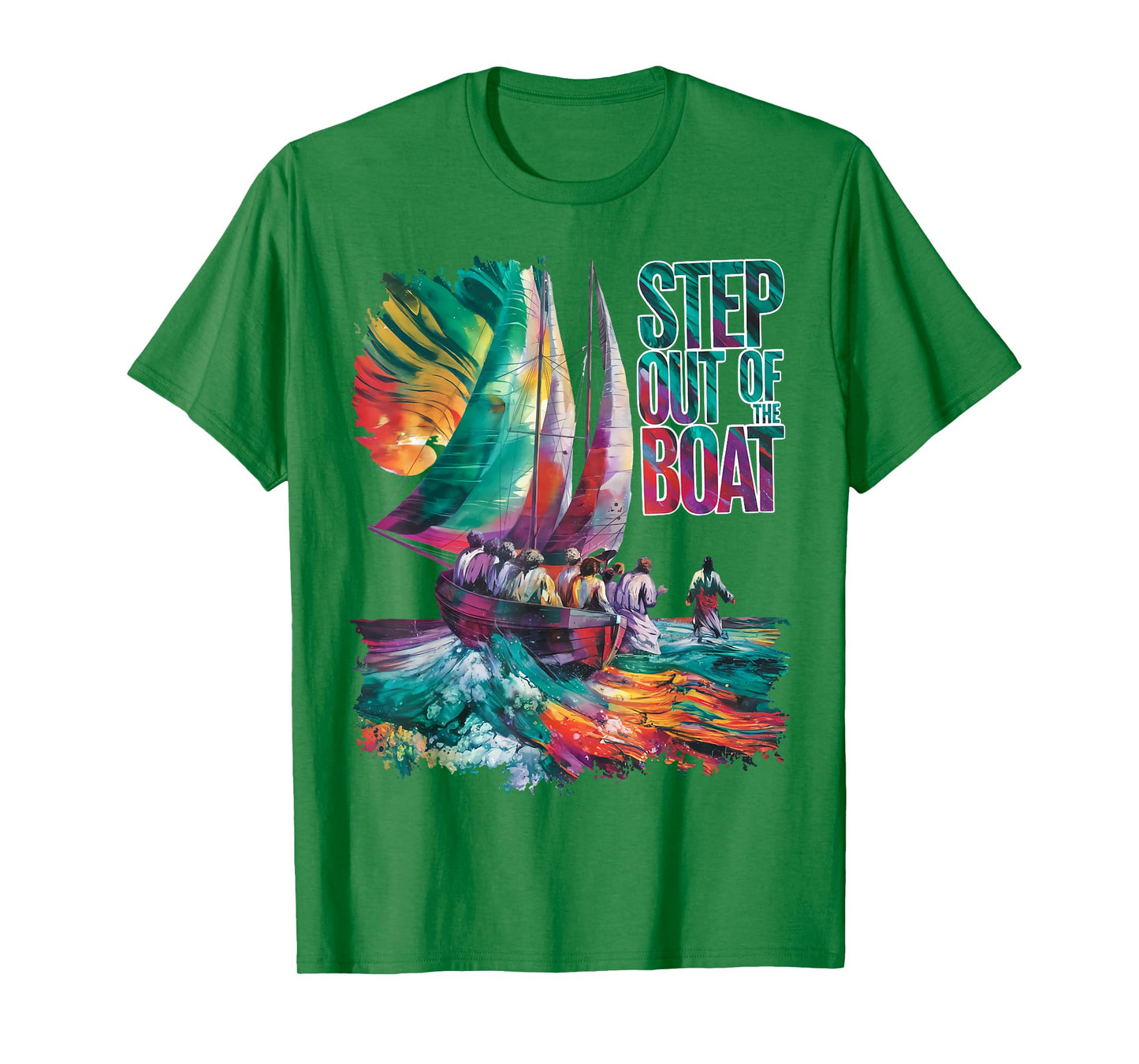 Step Out of the Boat (Peter walks on water) T-Shirt