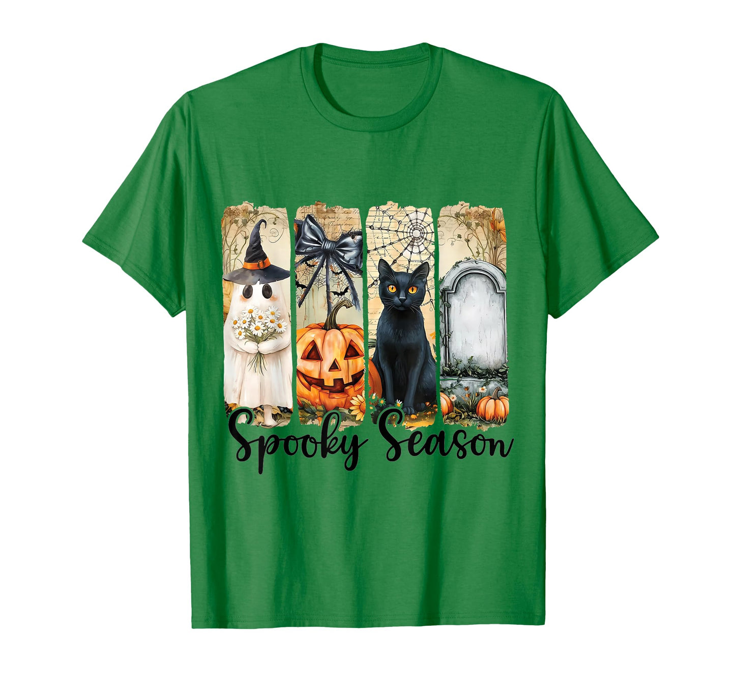 Halloween Vibes Spooky-Season Pumpkin Witch Tis The Season T-Shirt
