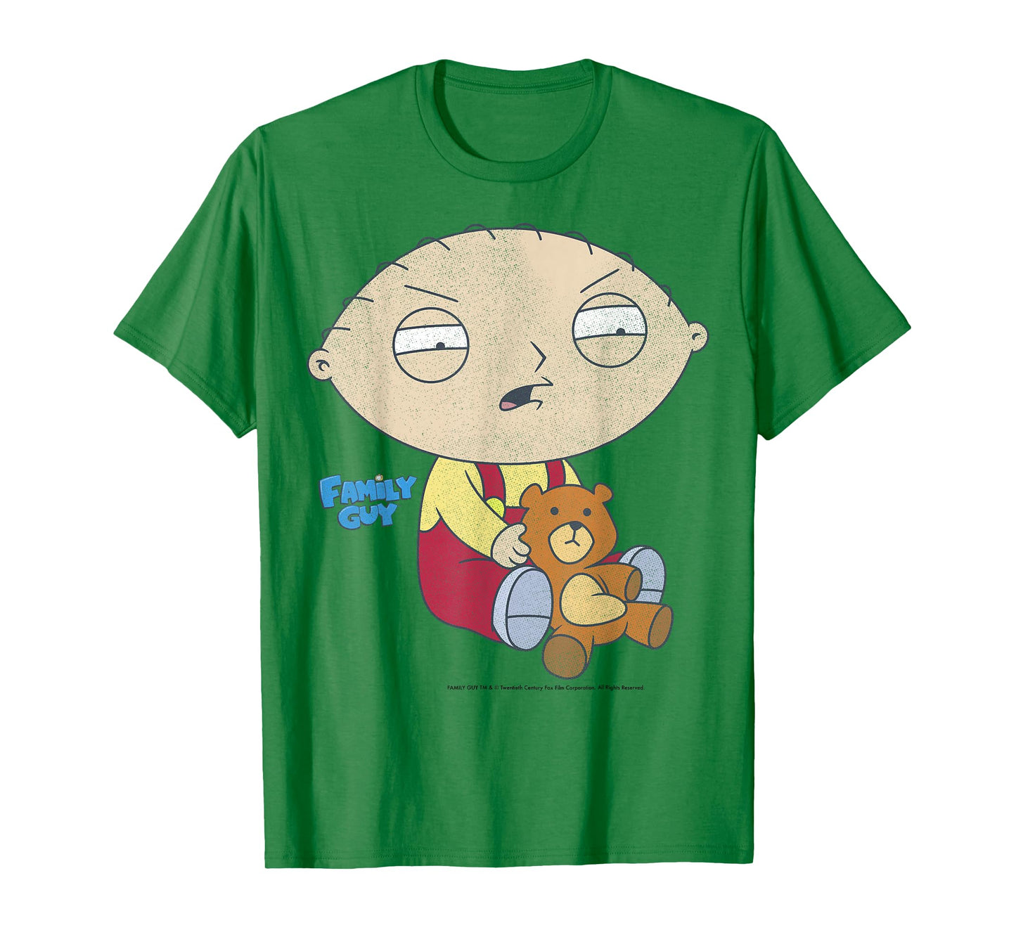 Family Guy Iconic Stewie Griffin Distressed Big Chest Poster T-Shirt