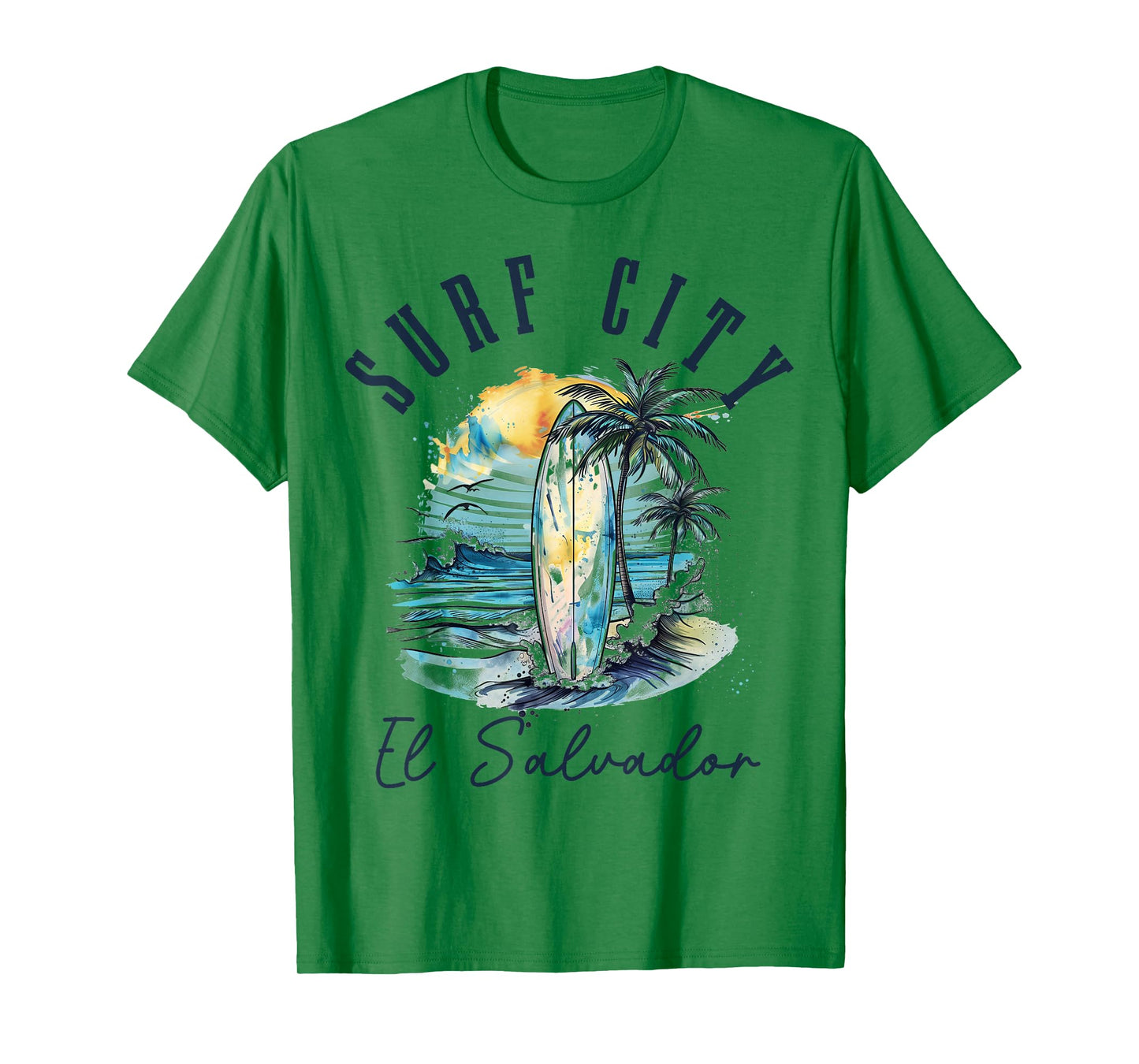Surf City El Salvador Vintage Beach Surf Surfer T-Shirt