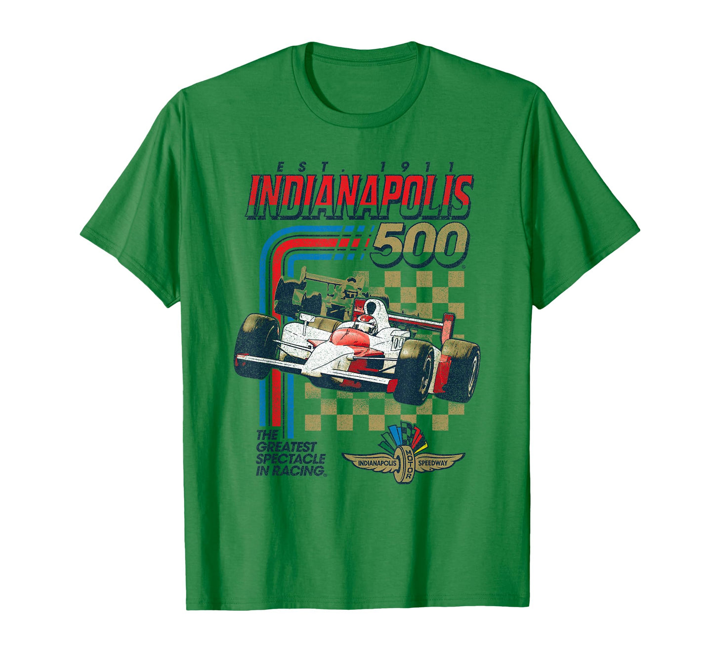 Indy 500 The Greatest Spectacle In Racing EST. 1911 Poster T-Shirt