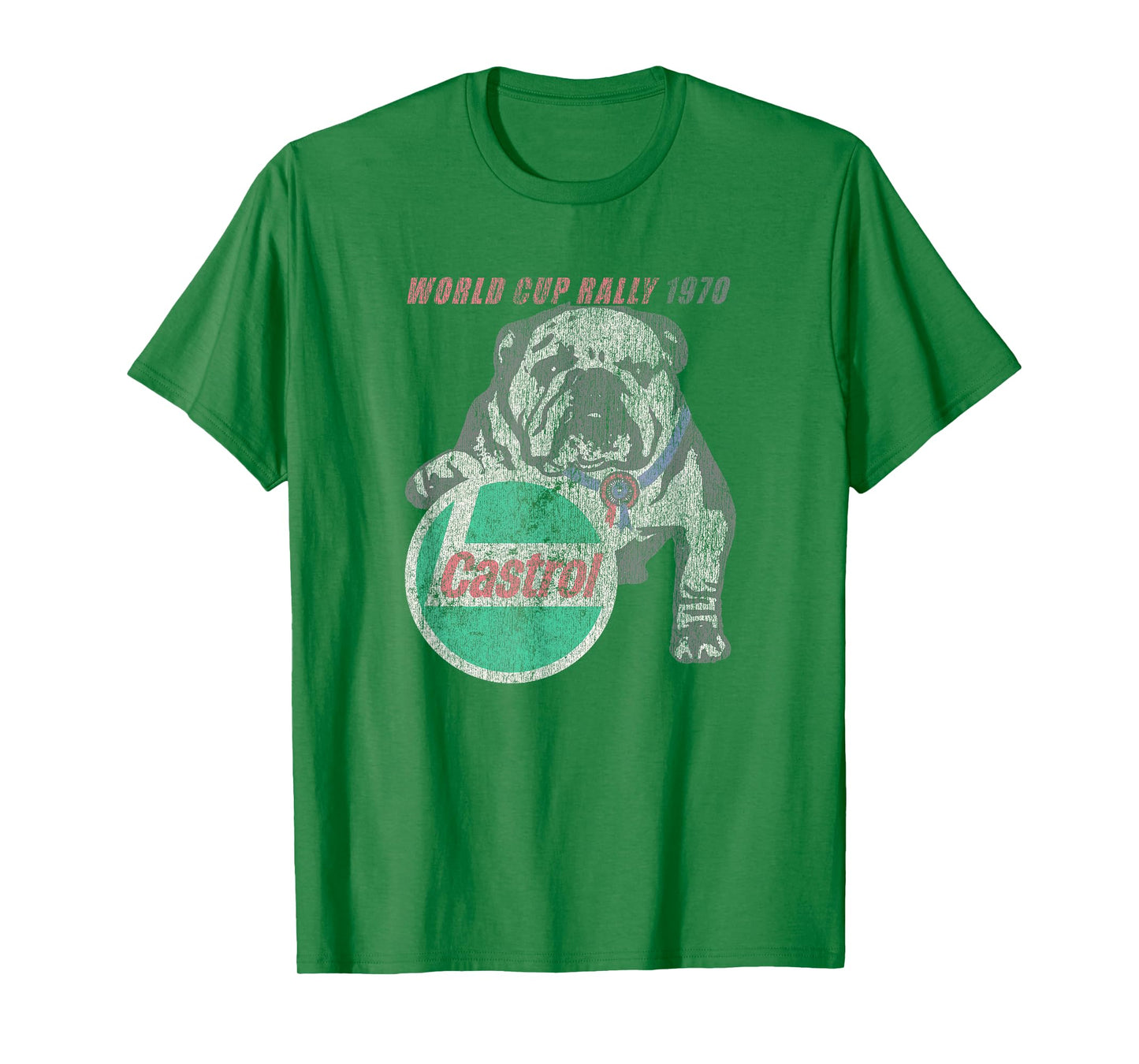 Castrol Vintage Logo T-Shirt - Men's Unisex Adults White Small Classic Fit Short Sleeve Crew Neck T-Shirt