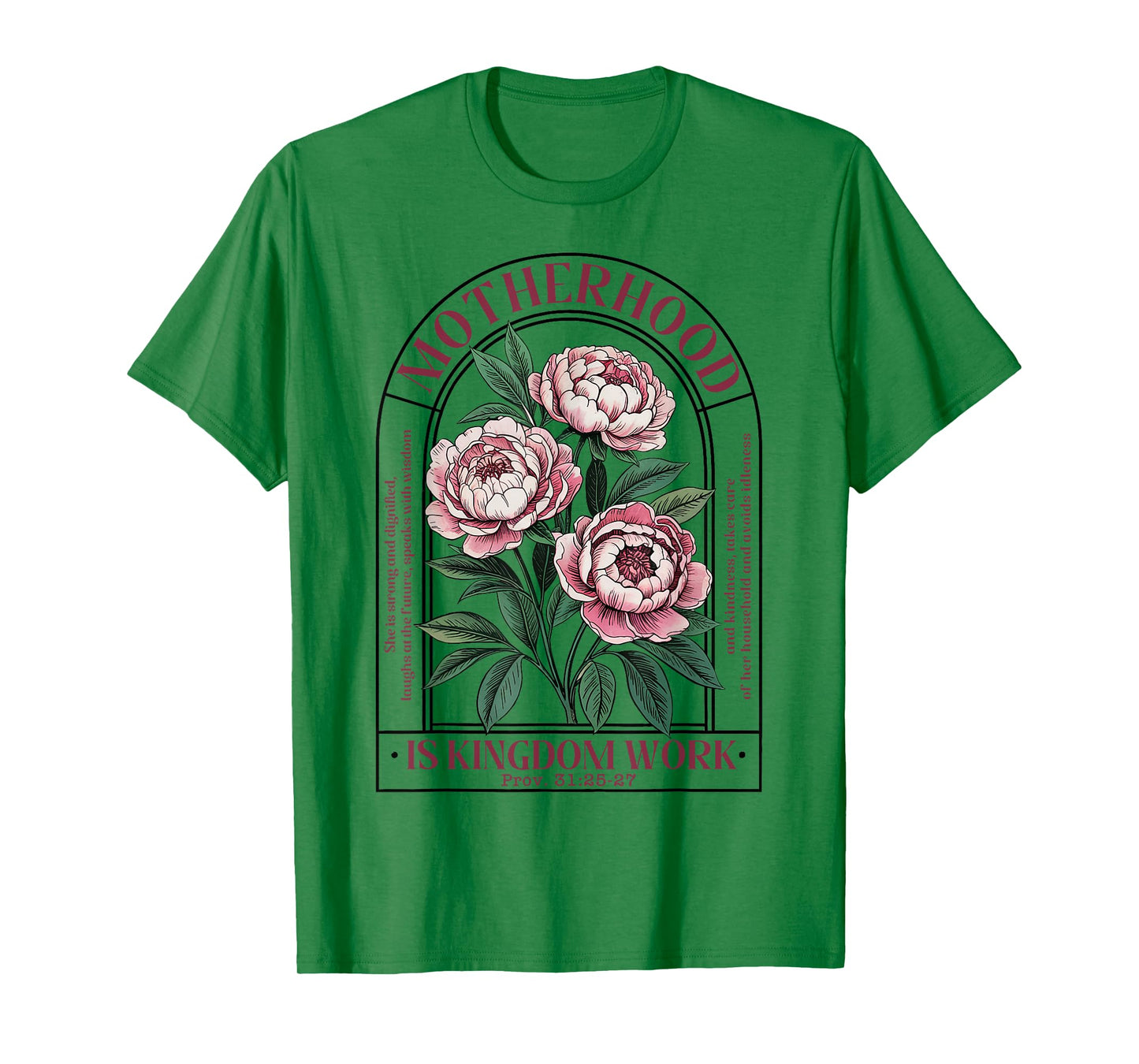 Motherhood Is Kingdom Work Mothers Day Mom Jesus Christian T-Shirt