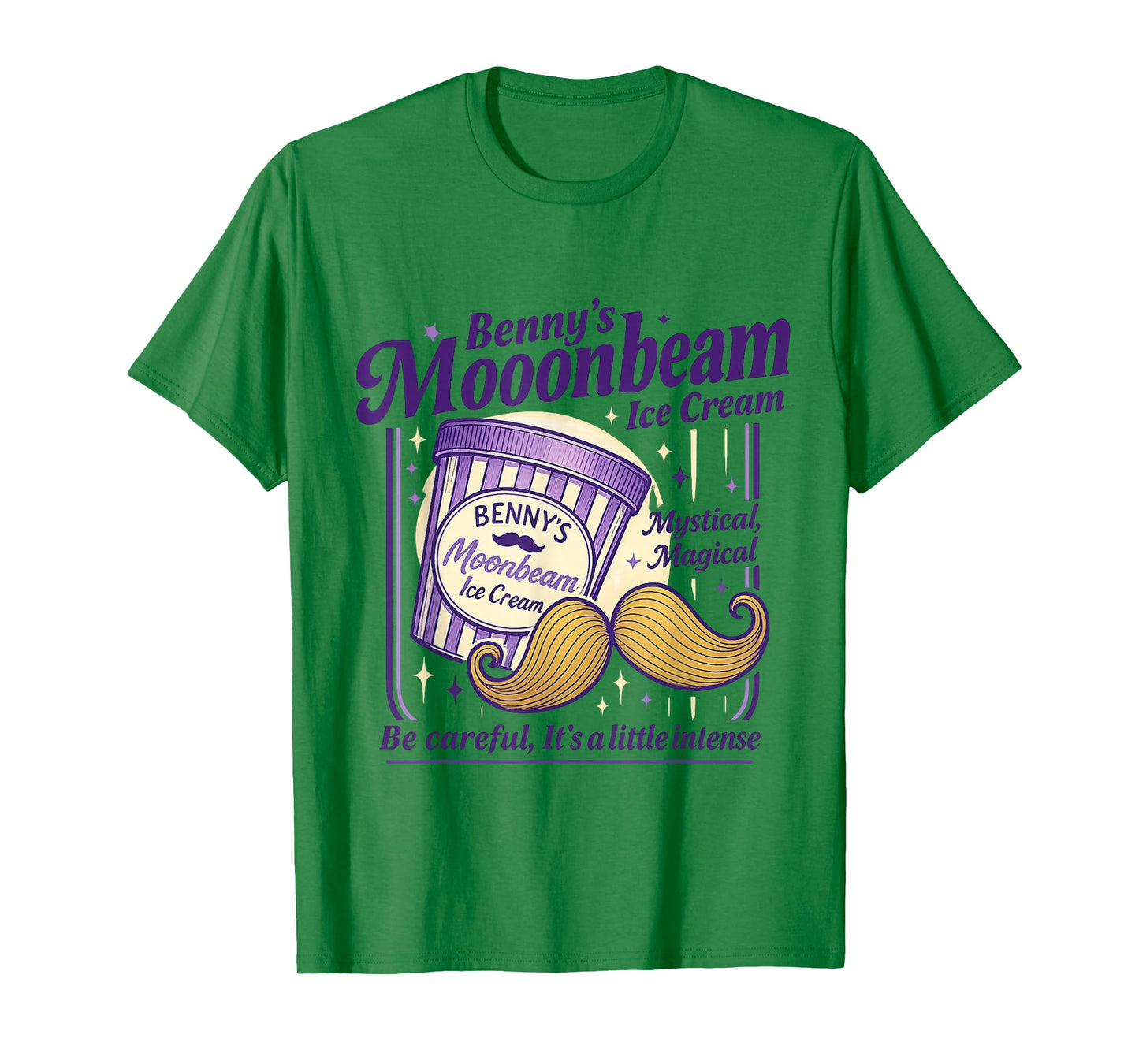 Vintage Moonbeam Ice Cream Truck Retro Double Scoop Popsicle T-Shirt