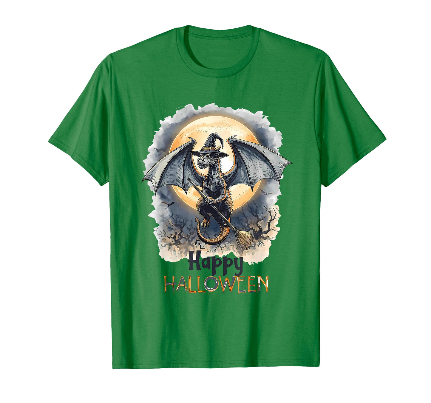 Funny Dragon Witch Candy Spooky Ghost Halloween Costume T-Shirt