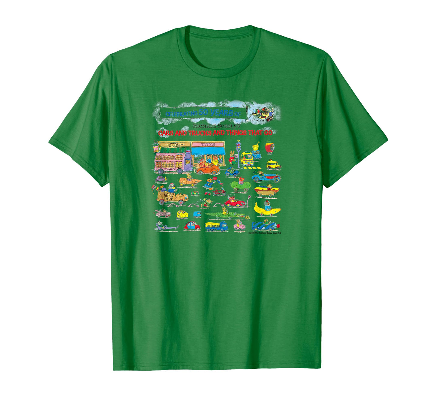 Richard Scarry 50 Year Banner T-Shirt