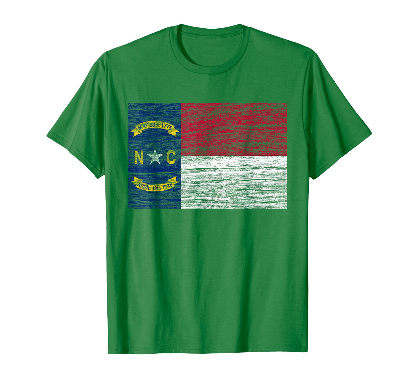 North Carolina State Flag Vintage Distressed T-Shirt NC T-Shirt