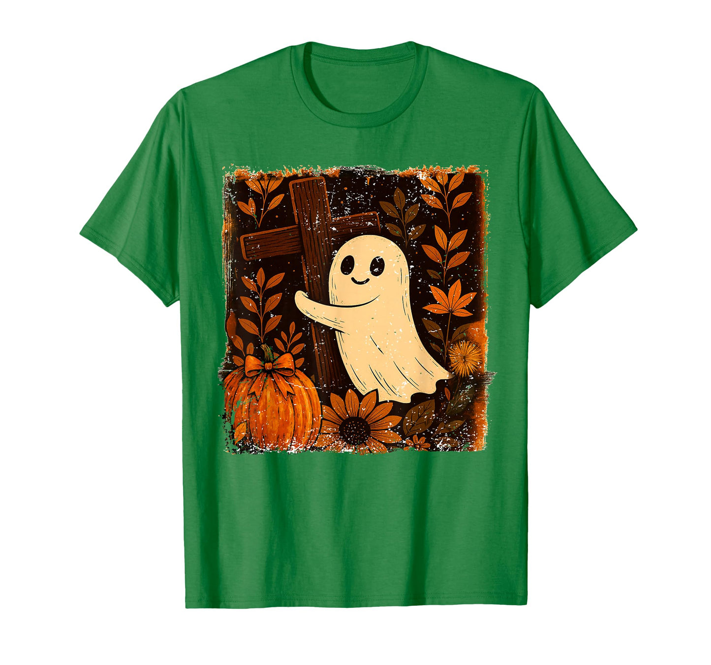Fall Vibes Autumn Season Halloween Boo Ghost Fall-o-ween T-Shirt
