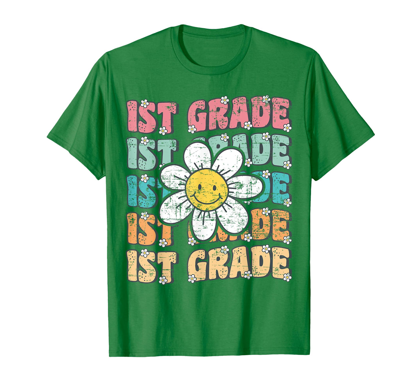 Groovy 1st Grade Back To School First Day of First Grade T-Shirt