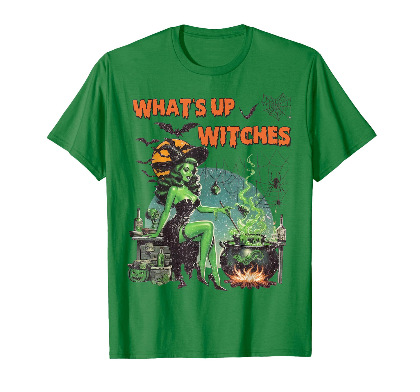 What's Up Witches Crazy Witches Retro Halloween T-Shirt