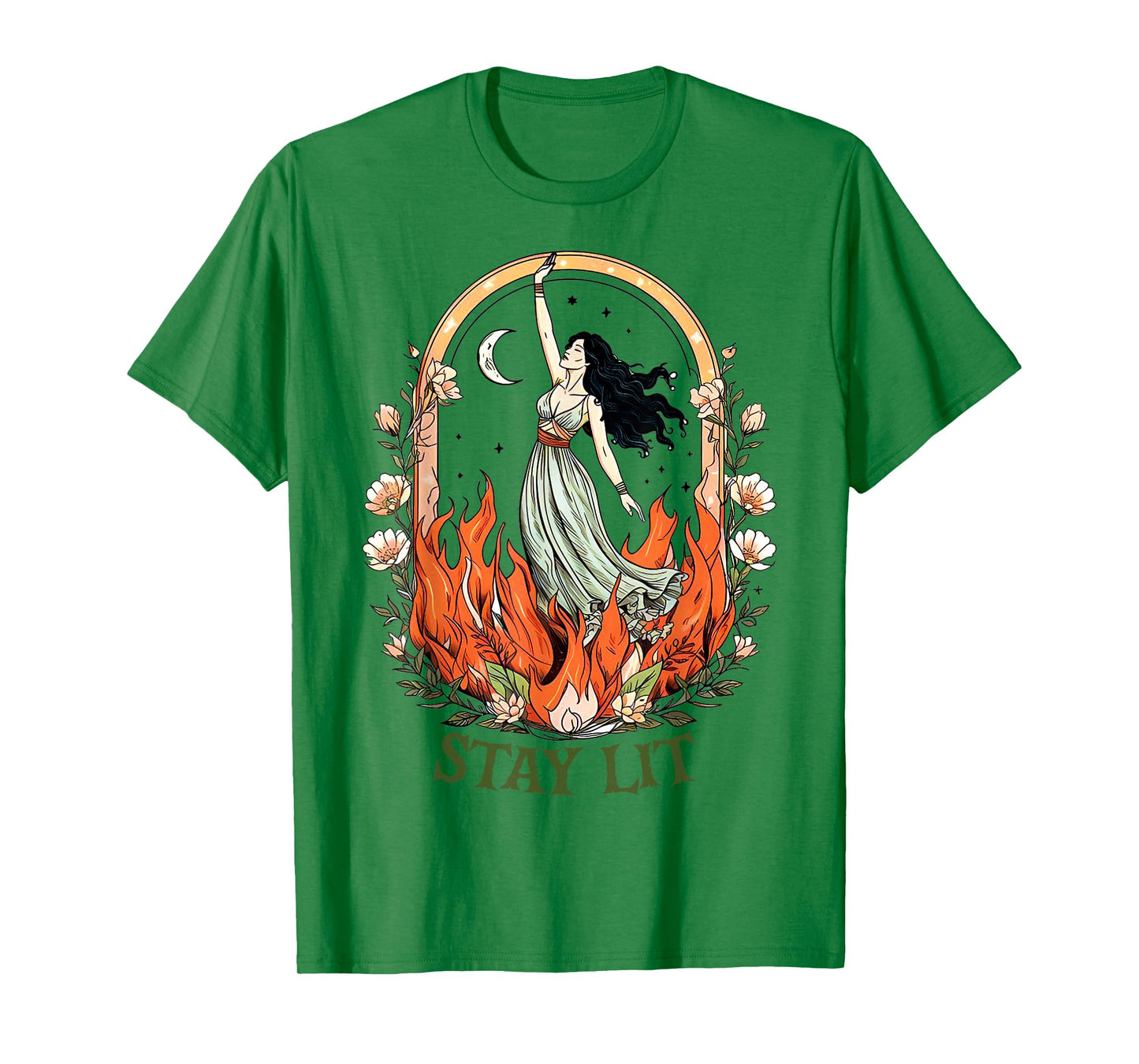 Occult Stay Lit Satan Devil Hell Unholy Antichrist Witch T-Shirt