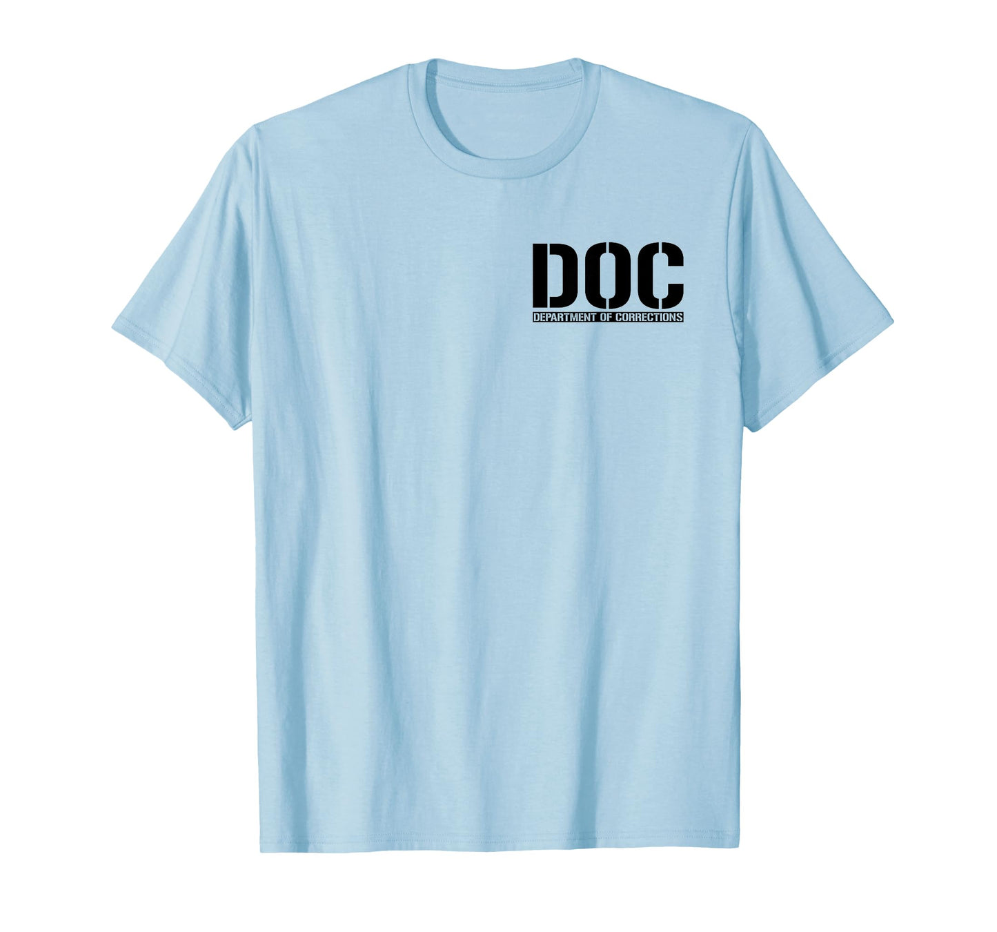DOC DEPARTMENT OF CORRECTIONS INMATE OFFICER COSTUME TEE T-Shirt