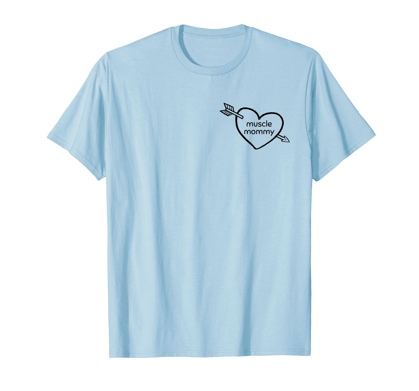 Mens Muscle Mommy Gym Pump Cover Heart Weightlifting T-Shirt