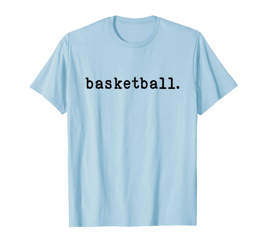 Basketball Enthusiast Minimalist Sports T-Shirt