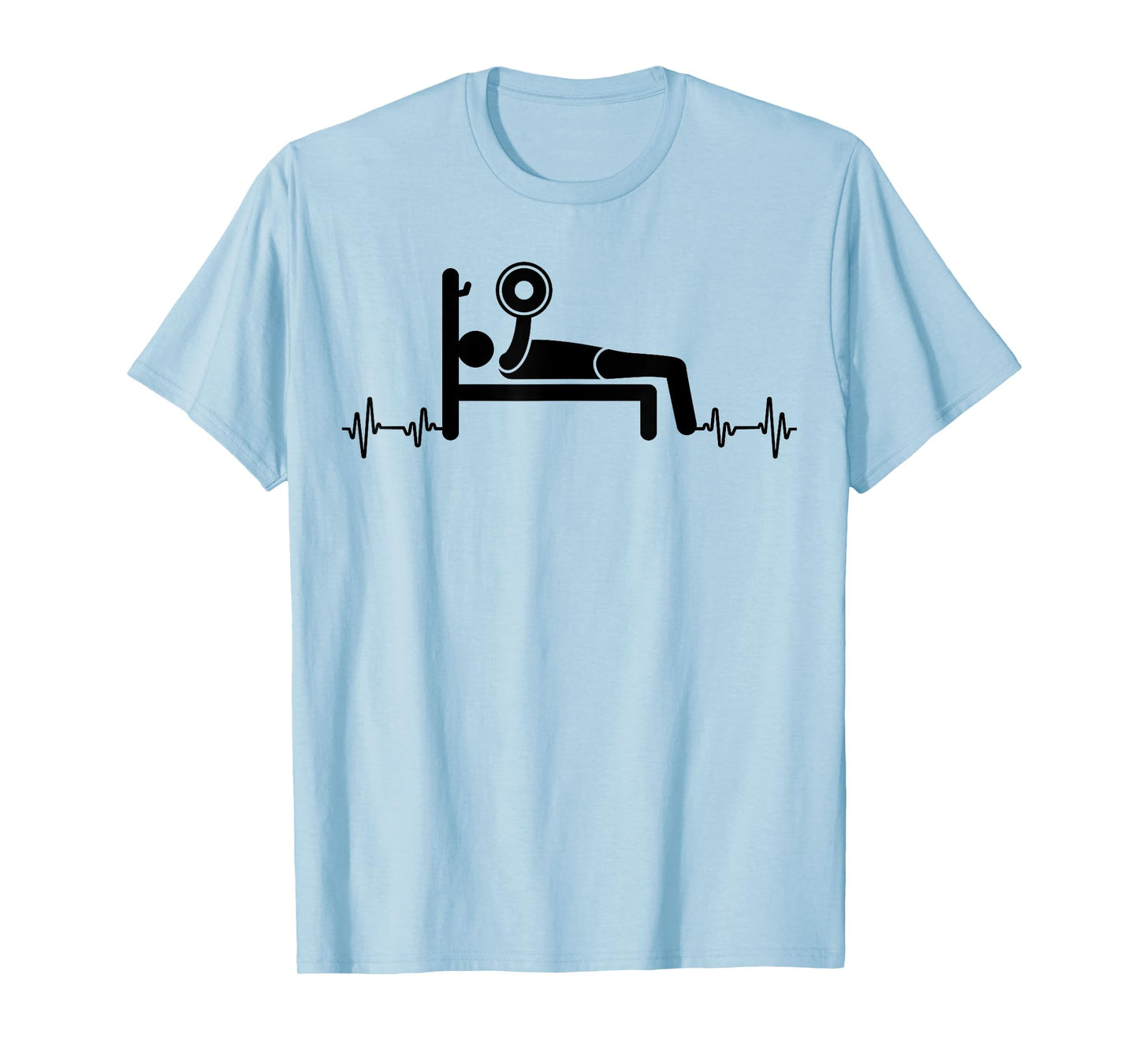 Bench Press Bar Weights Workout Gym Weightlifting Funny T-Shirt