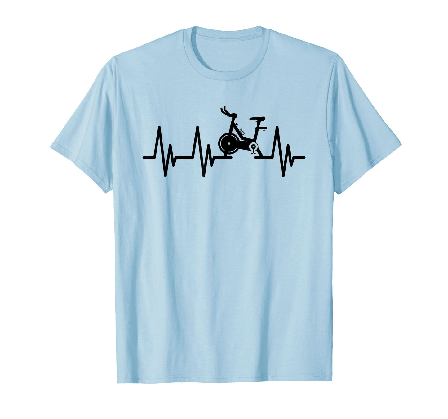 Love Spin Heartbeat Funny Gym Workout Fitness Spinning Class T-Shirt