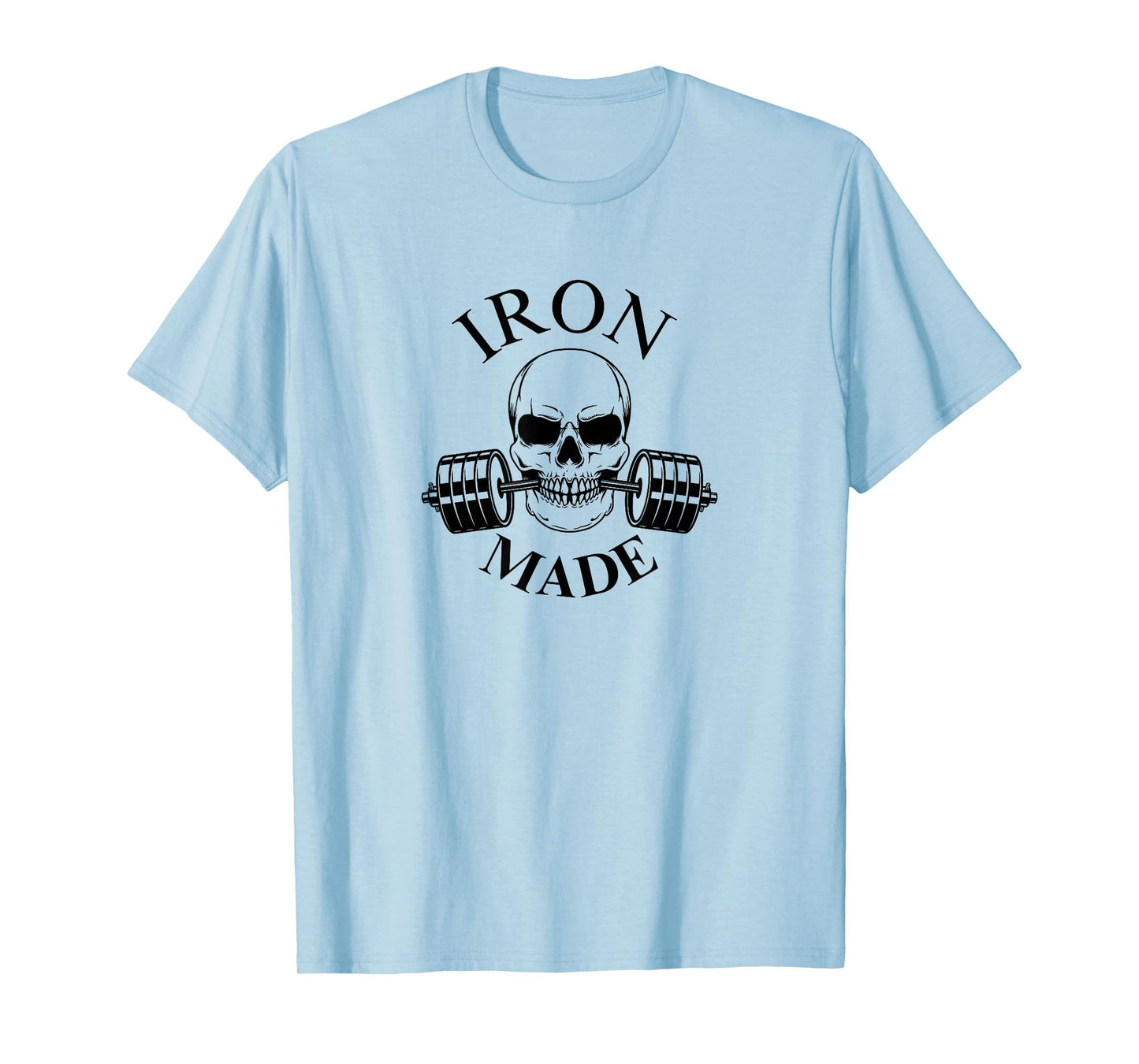 IRON MADE | SKULL with weights pump cover gym T-Shirt