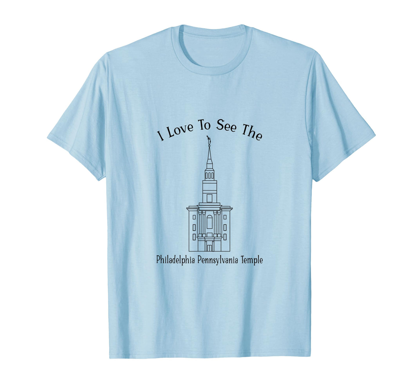 Philadelphia PA Temple, I love to see my temple, happy T-Shirt