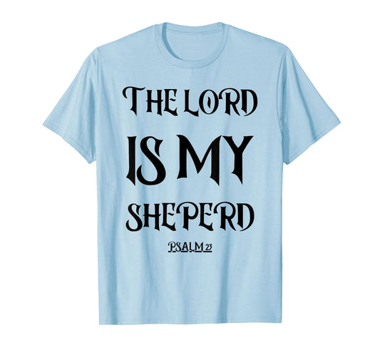 Psalm 23 Tee Vintage Bible Verse Gift Fear No Evil Jesus T-Shirt